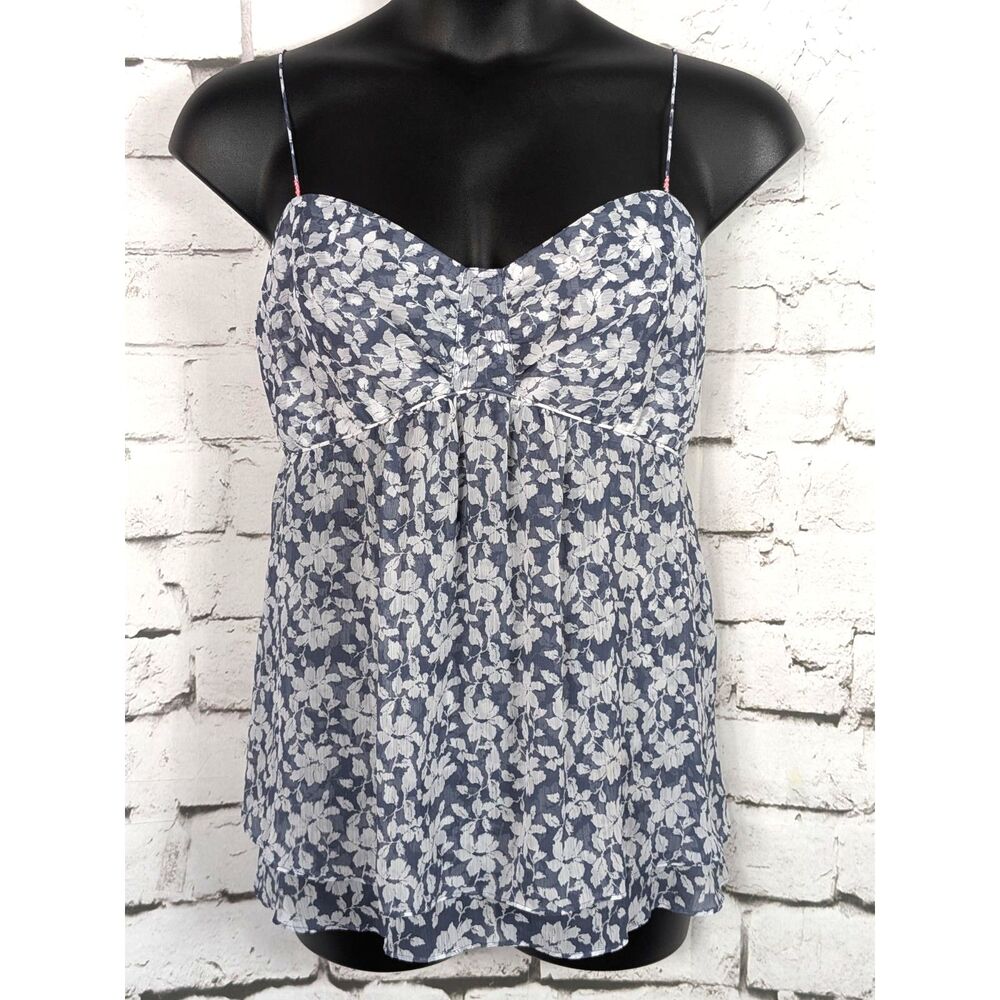 AMERICAN EAGLE Floral Babydoll Tank Festival Hippie Coquette Boho Feminine XXL